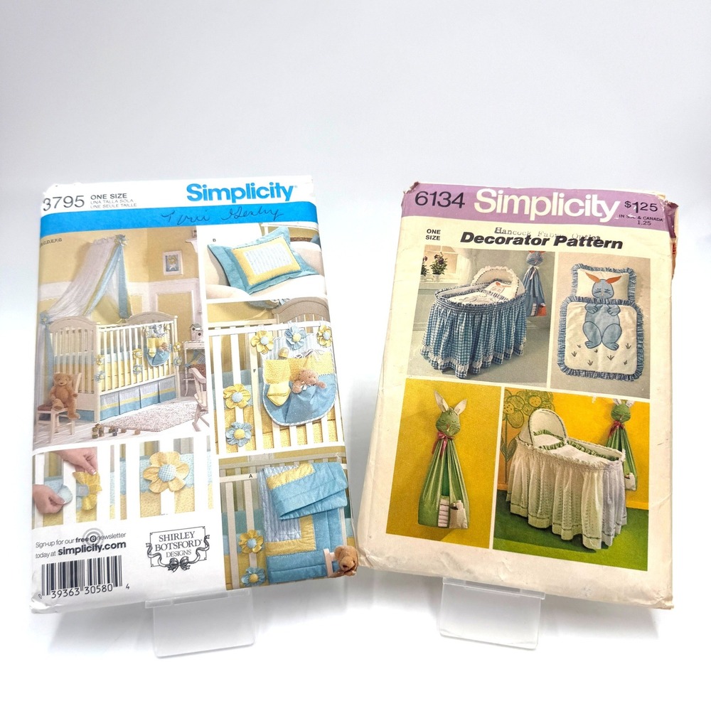 Simplicity Nursery Decor Sewing Patterns OS Multicolor 1983 2007